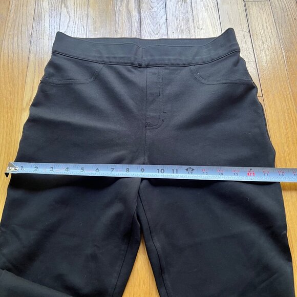 Spanx Size L Classic Black The Perfect Ponte Knit 4-Pocket Pull On Ankle Pants - Picture 7 of 15